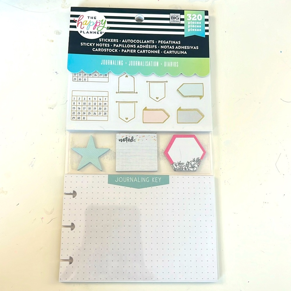 The Happy Planner - 320 pc Journaling set - stickers, sticky notes, card stock